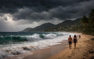 plage-saint-martin-ciel-orageux-vagues