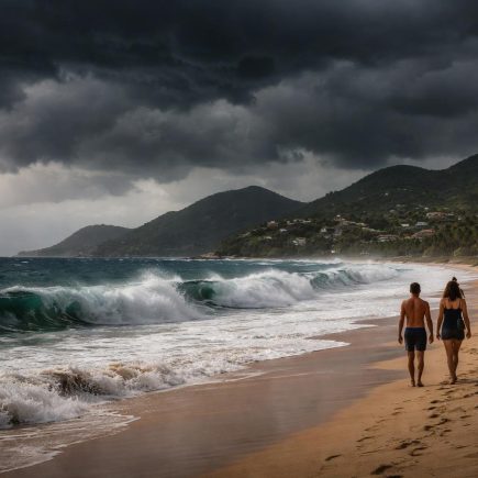 plage-saint-martin-ciel-orageux-vagues