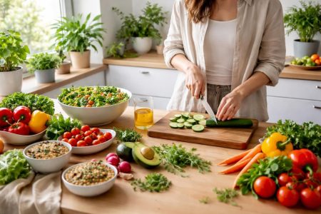 cuisine-moderne-preparation-repas-plantes