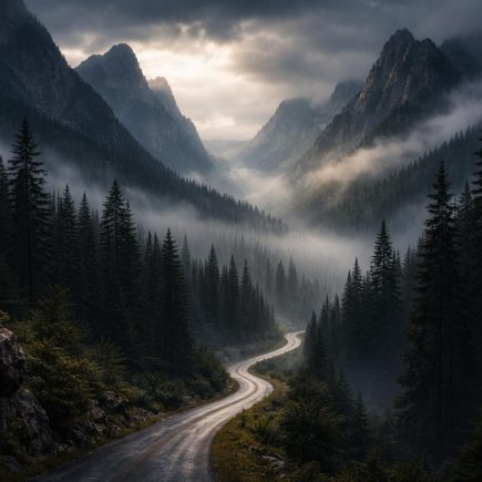 montagnes-forets-route-brume