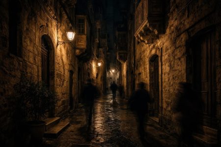 ruelle-sombre-malte-batiments-pierre