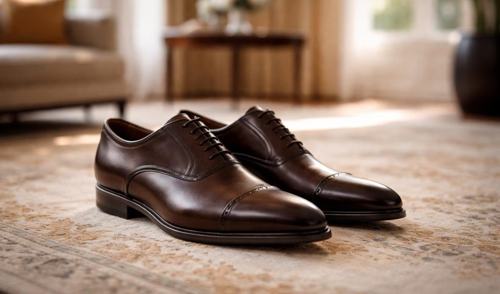 chaussures-elegantes-tapis-luxueux-lumiere-douce