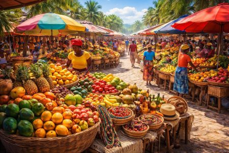 marche-haiti-fruits-artisanat-soleil