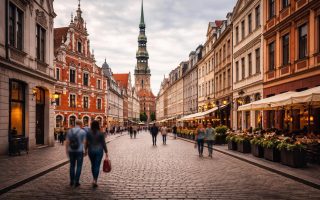 scene-urbaine-lettonie-batiments-paves