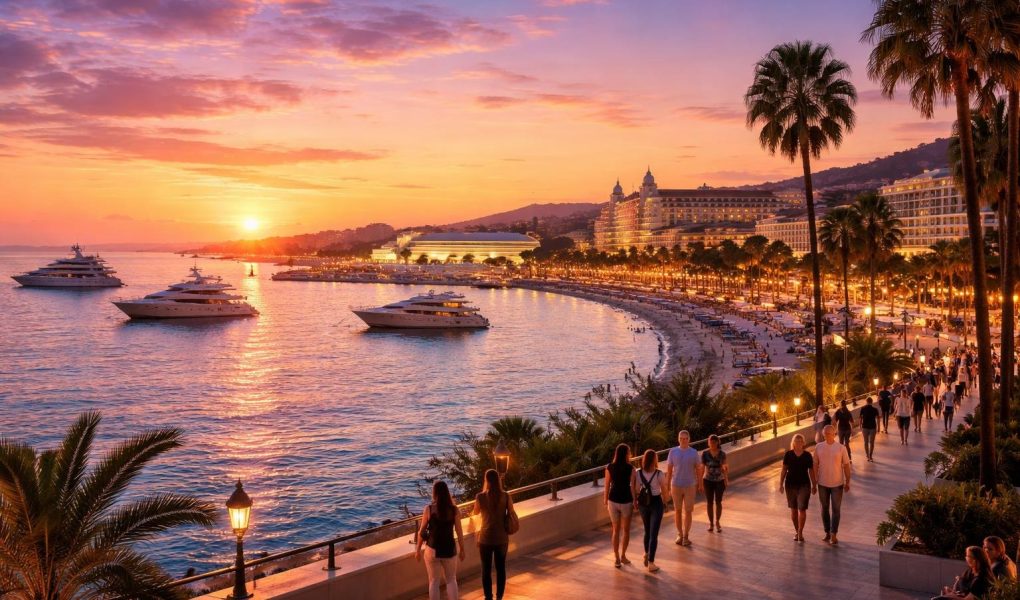 cote-cannes-coucher-soleil-yachts