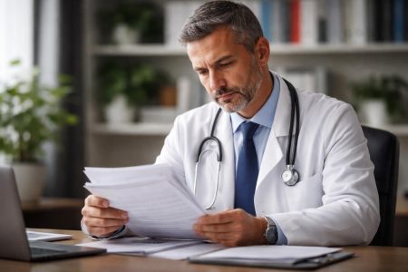 medecin-bureau-documents-etagere-livres