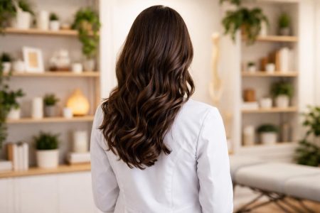 femme-cheveux-ondules-blouse-blanche