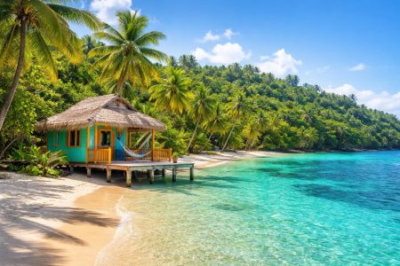 plage-sable-blanc-mer-turquoise-palmiers