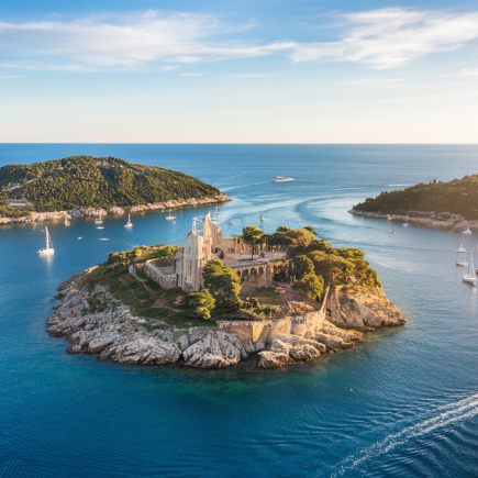 iles-lerins-mer-abbaye-foret-bateaux